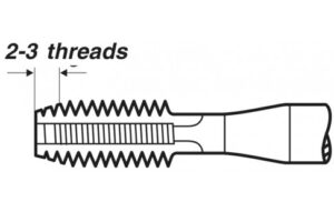 Short Machine Tap DIN 352 Form C HSS G W 19.8 – W 31.3 2
